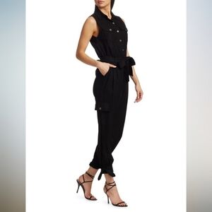 NWT Alice + Olivia By Stacey Bendet Classics Sleeveless Jumpsuit Black 4